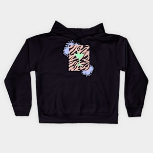 Martini Zebra Print Kids Hoodie